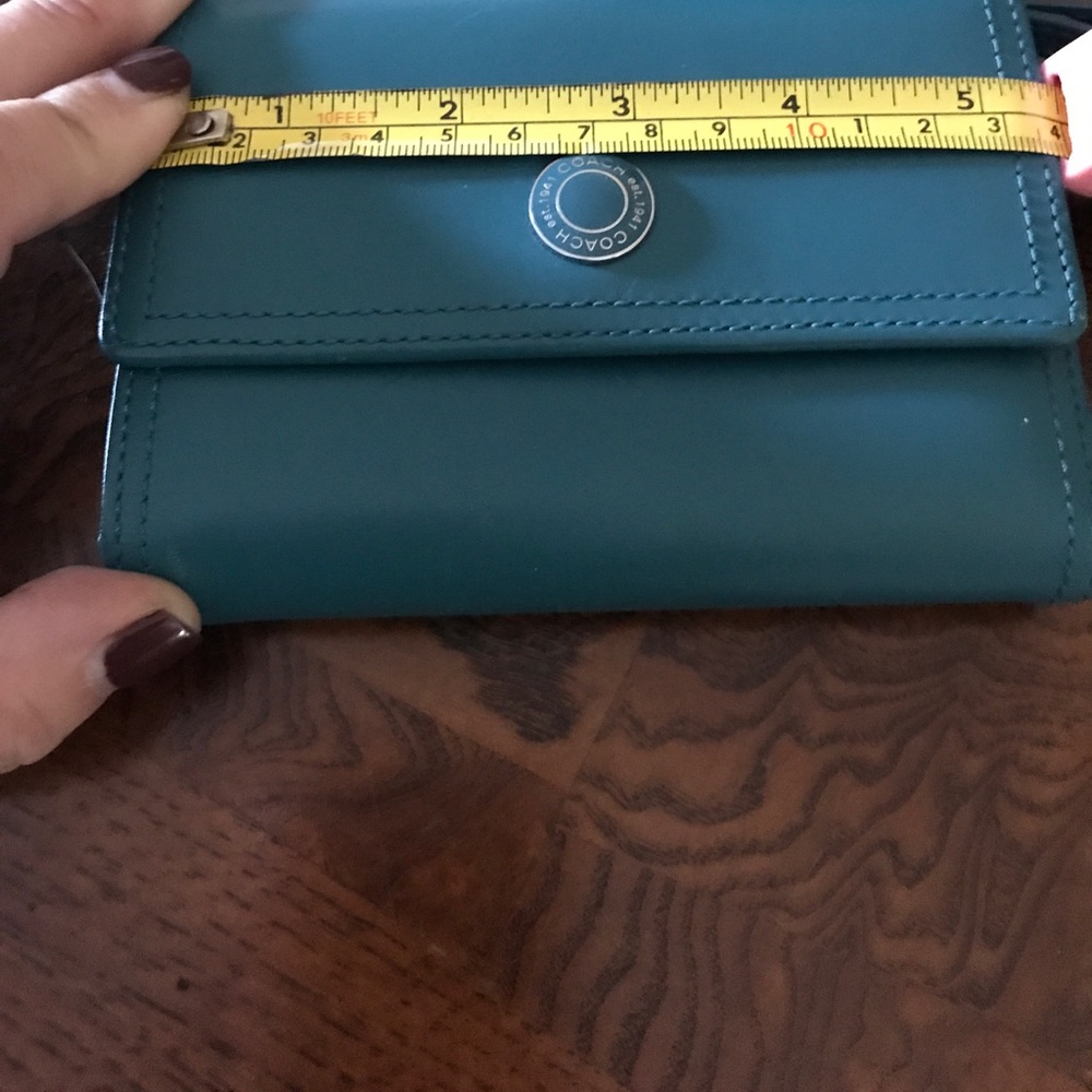 Coach wallet, Teal